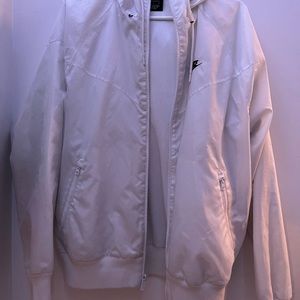 White Nike Windbreaker!!